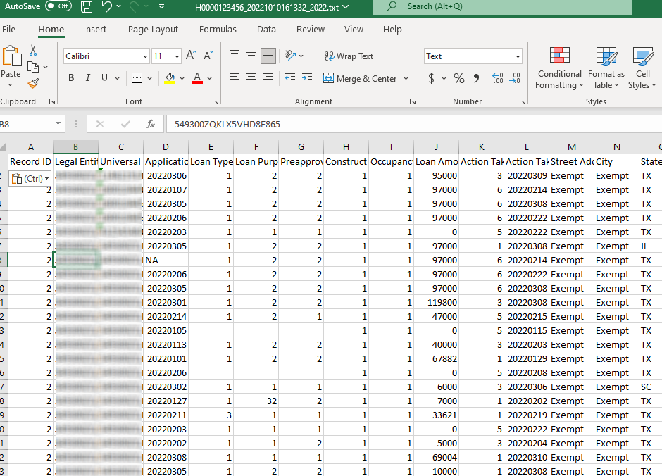 How to create a HMDA LAR file as an Excel spreadsheet Marquis